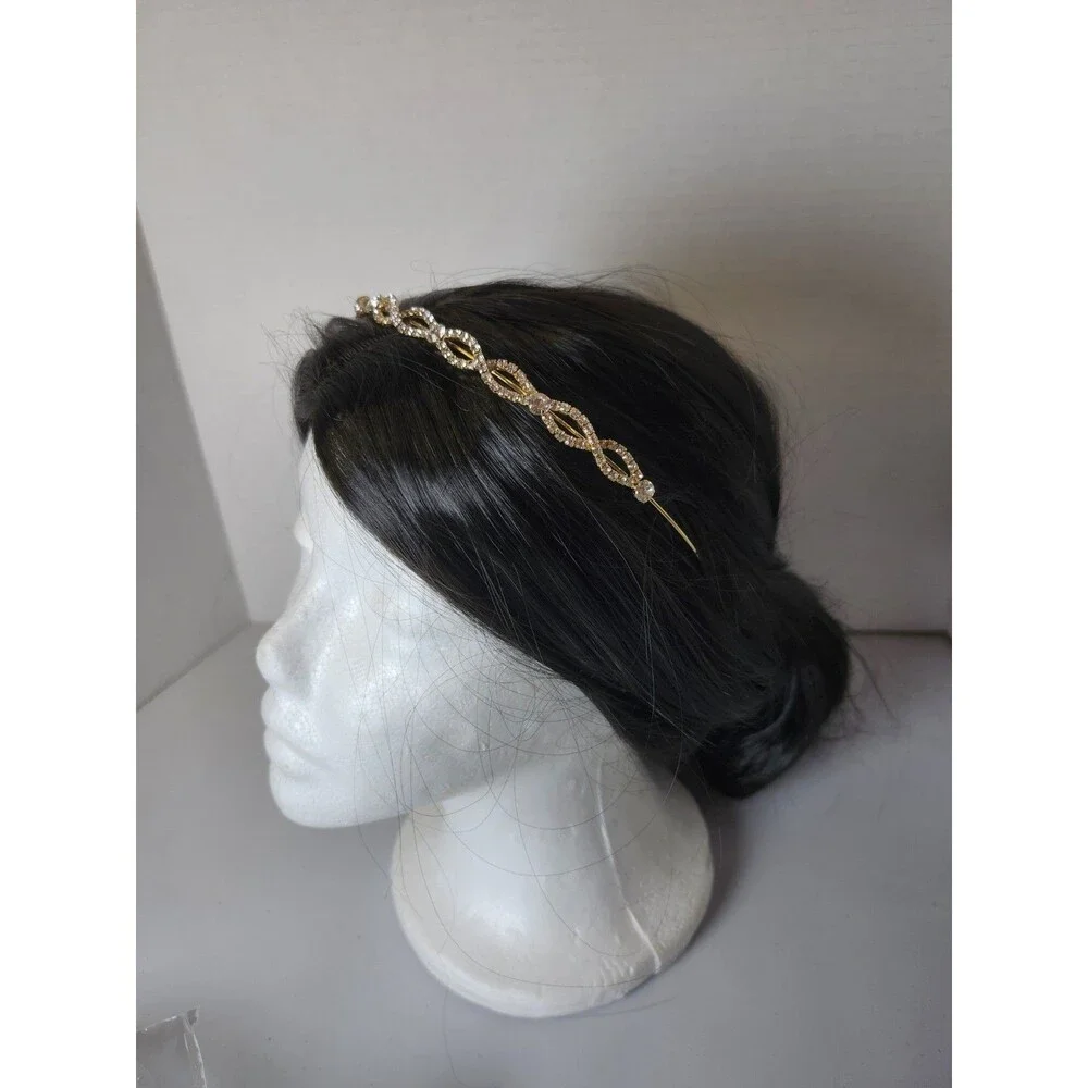 Gold Tone With Rinestones Head Band